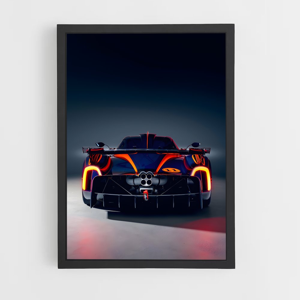 Poster Visionnaire Huayra – affiche Pagani (vue 2)